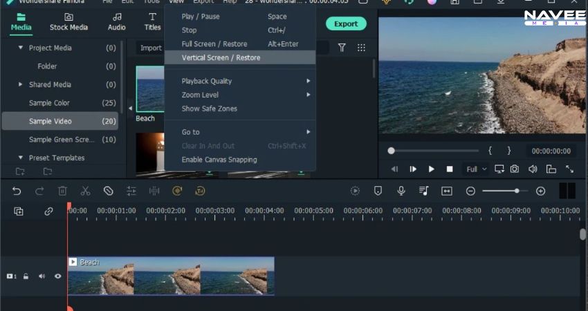 Giao diện phần mềm chỉnh sửa video đa năng, hỗ trợ cắt ghép, hiệu ứng và tối ưu video cho marketing
